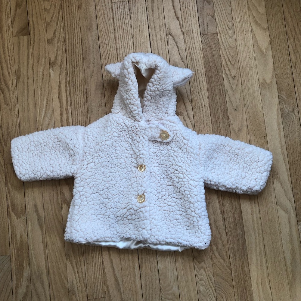 fuzzy sheep jacket 6-12 months